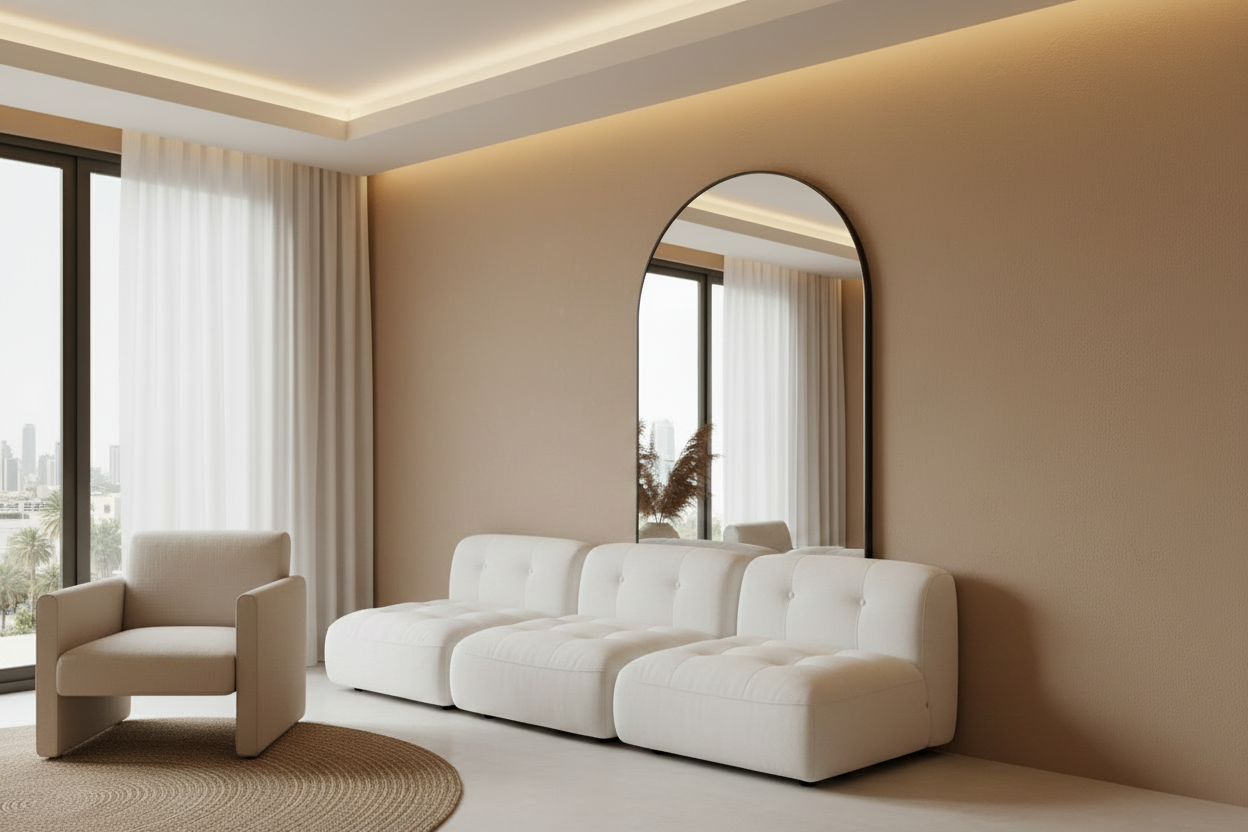 Why Arch Mirrors Are Taking Over Modern Dubai Homes