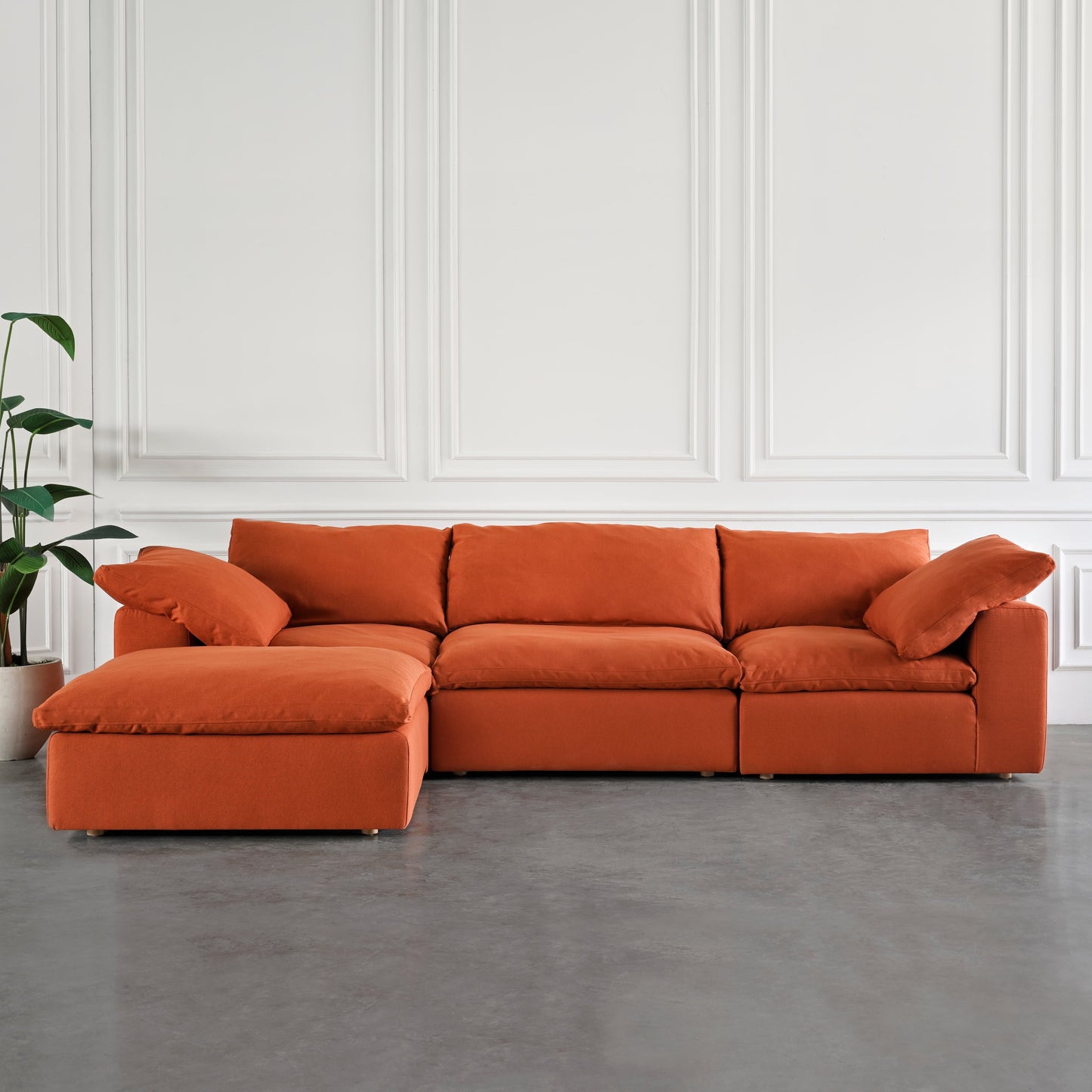 Cloud Sofa - 3 Sections W/ Ottoman