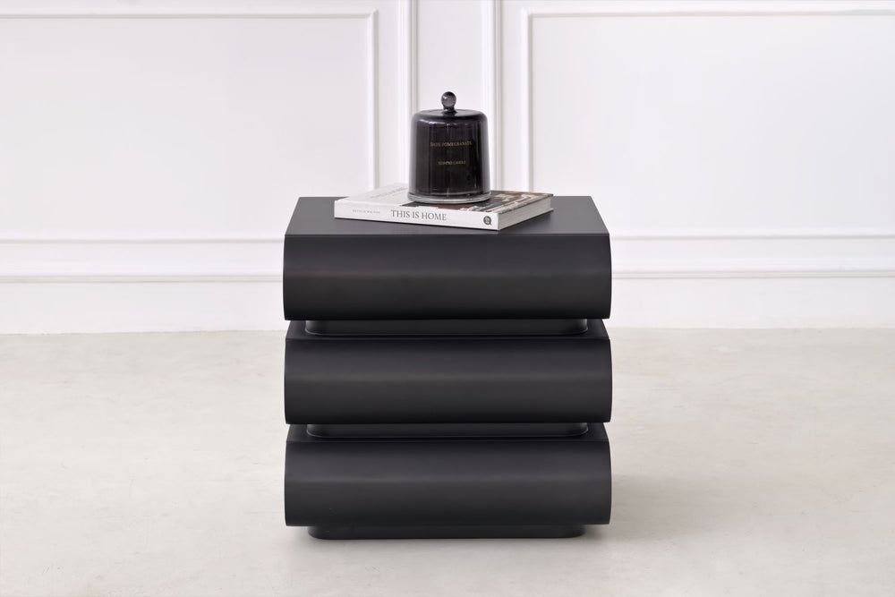 Bedside Table shown in Black Paint